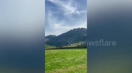 Hollywood star Tom Cruise was spotted parachuting out of helicopter in the UK for Mission: Impossible 7