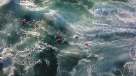 San Diego lifeguards make rescues in high surf