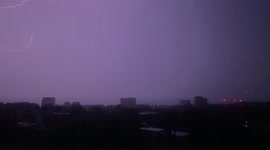 UK: Stunning Bolts Of Lightning Streak Across Sky Over Brighton