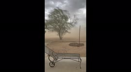 US: Stormy Weather Brings Haboob To San Bernardino, California