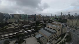 Downtown Ottawa Time Lapse - National Arts Centre, Senate of Canada and Parliament Buildings