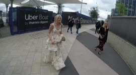 Made in Chelsea's Georgia Toffolo posies for selfies with fans at last night's National Television Awards