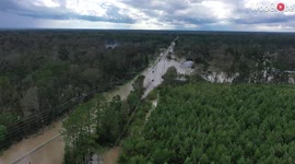 'Aerial Footage Shows the Distressing Aftermath of Hurricane Ida in Independence, Louisiana
'