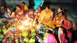 Indian village women's prayed Teej worship for Husband long life & family