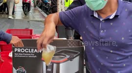 Free food handed out for Thais struggling with Covid-19 economic downturn