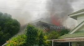 German pensioner sets his own home alight in Pattaya, Thailand