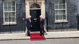 Boos ring out as Boris Johnson welcomes Chilean President Sebastian Pinera to Downing Street