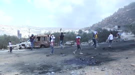 Palestinian protesters clash with Israeli security forces following demonstration in Beita village