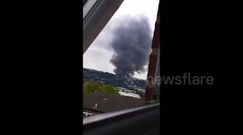Explosion in industrial Dewsbury sends plume of black smoke into sky