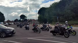 Hundreds of bikers in Nottinghamshire pay tribute to former Rock City security man Derek 'Rat' Rate
