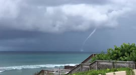 Waterspout spotted over Palm Beach