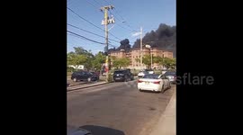 US: Massive Fire Breaks Out At Hospital Near JFK Airport In Queens, NYC 2