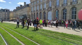 Anti-pass sanitaire protest in Bordeaux, France