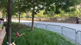 Joe Biden’ motorcade arrived at the 9/11 Memorial in New York City on September 11