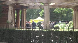 Twenty years on - London pays tribute to victims of 9/11 attacks in a private ceremony in Grosvenor Square