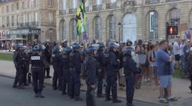 French protesters rally against COVID health pass