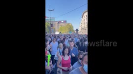 Eco protest in Belgrade, Serbia