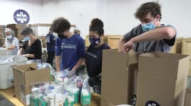 GlobalMedic's volunteers in Toronto pack 1,600 hygiene kits for Afghan refugees and vulnerable Canadians