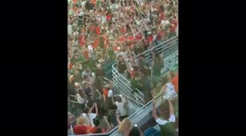 Catch that cat! Miami Hurricane fans rescue falling cat at Hard Rock Stadium