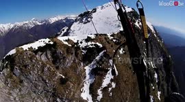 Amazing : Paragliding from Gemona (Italy) to Sorica (Slovenia) and back || WooGlobe