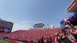 US: Military Flyover To Honor 9/11 Victims At NCAA Football Game In Lincoln, Nebraska