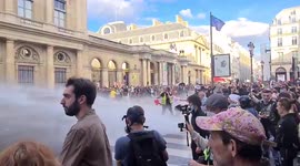 France: September 11 Anti-Vax Protesters And Police Clash In Paris