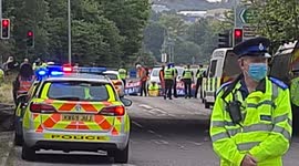 Climate protests Block M25 A41 Watford traffic chaos near Kings Langley