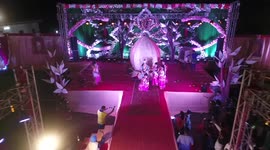 Peacock dance performance by artists This is the cultural dance of Braj