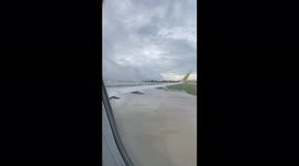 Captain's last flight: Retiring pilot gets water cannon salute at Fort Lauderdale airport in Florida