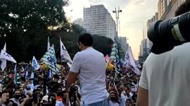 Protest against Jair Bolsonaro on Avenida Paulista in São Paulo, Brazil