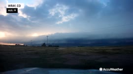 Watch this stunning shelf cloud roll across the Colorado landscape
