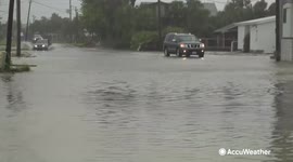 Florida drivers navigate rising floodwaters as Tropical Storm Fred strikes