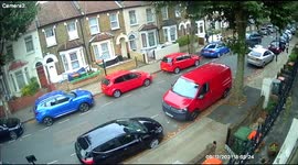 CCTV captures the moment allegedly stolen Range Rover repeatedly rams BMW in London