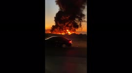 Massive fire erupts at Las Vegas recycling center
