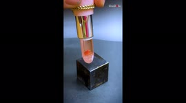 'Melting Transparent Lipstick on HOT CUBE | Cosmic Destruction ASMR
'