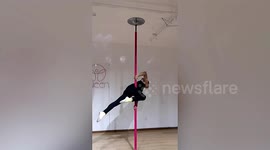 Meet the 72-year-old man who is a pole dancing pro in southern China