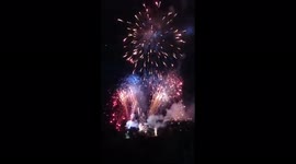 Fireworks during Ganesh Chaturthi celebrations ahead of Diwali Festival in India