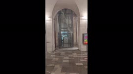 Nimes central station looks more like waterfall as flooding sweeps France