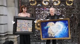 Art Protest Outside The Royal Academy Of Arts