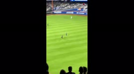 'Invasive Fan Gets BRUTALLY TACKLED by Security During Mets/Yankees Game'