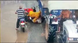Man miraculously survives tractor driving over his head