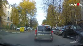 'ONLY IN RUSSIA | HUGE Military Truck Collides with a Car While Reversing '