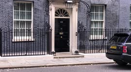 UK PM Boris Johnson leaves 10 Downing Street to attend PMQs amid reshuffle rumours