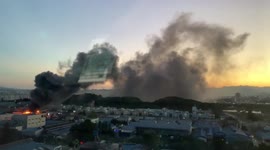 South Korea: Fire Erupts At Industrial Unit In Daedeok District, Daejeon