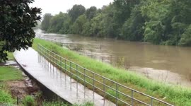 Ward Creek in California, US getting fuller after heavy rains