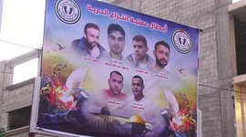 Islamic Jihad press conference in the Gaza Strip on developments in the issue of families in Israeli prison .