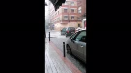 Spain slammed with heavy rain, flooding