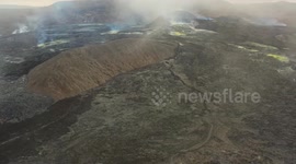 Amazing footage of Icelandic volcano erupting for the first time in 800 years