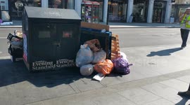 KFC food waste put outside Goodge Street