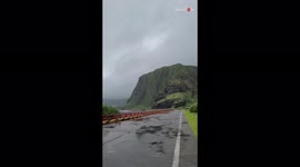 'Typhoon Chanthu: STRONG WINDS Reverse the Flow of Waterfall on Orchid Island'